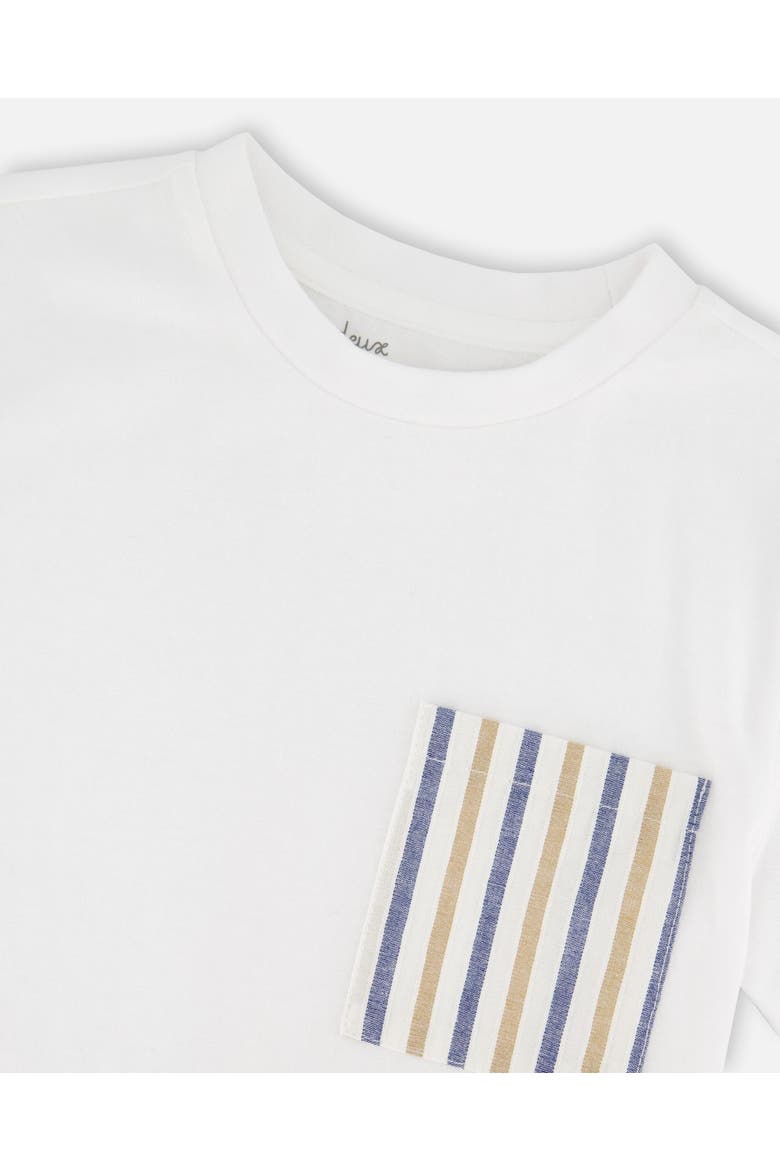Short Sleeve Jersey T-Shirt with Chest Pocket, Alternate, color, White