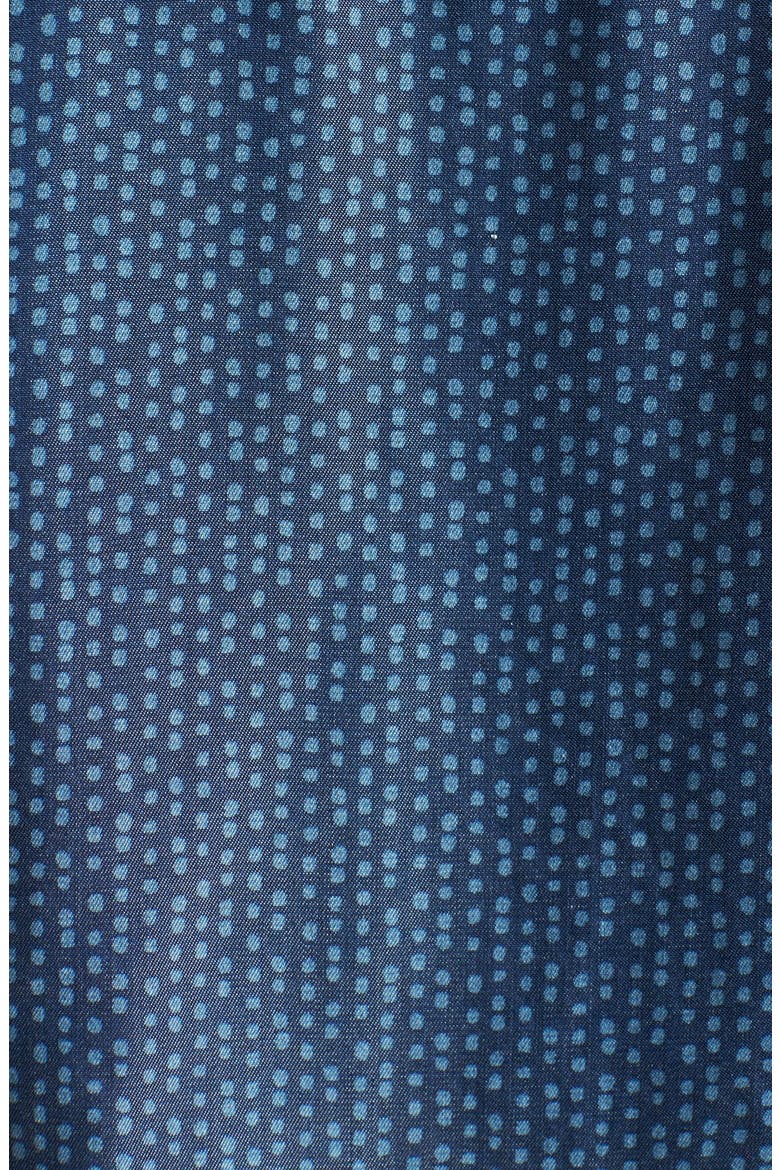 Long Sleeve Chambray Shirt, Alternate, color, DENIM- BLEACH DOTTY PRINT