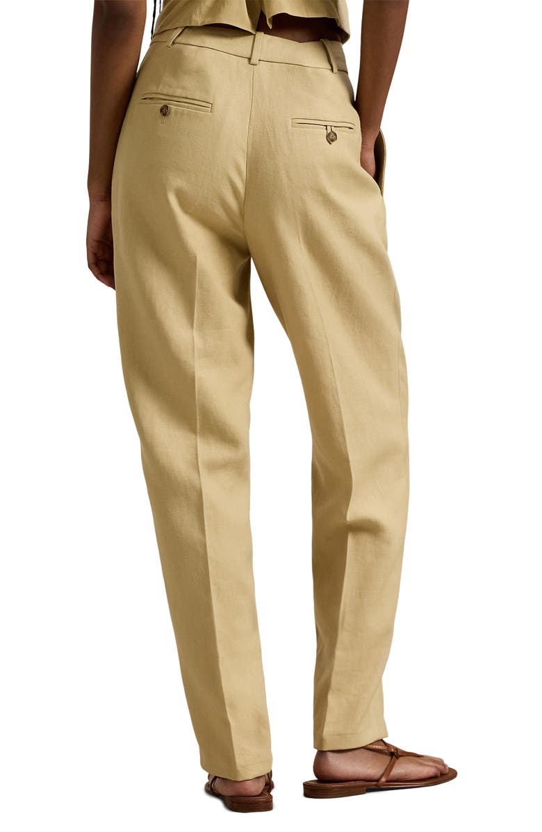 Polo Ralph Lauren Tapered Pleated Pants, Alternate, color, Dune Tan