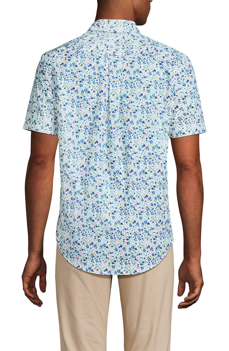 Lands' End Short Sleeve Essential Lightweight Poplin, Alternate, color, 