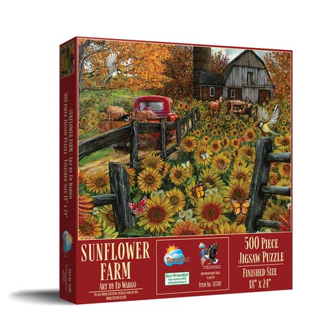 Sunflower Farm 500 piece Jigsaw Puzzle for Adults