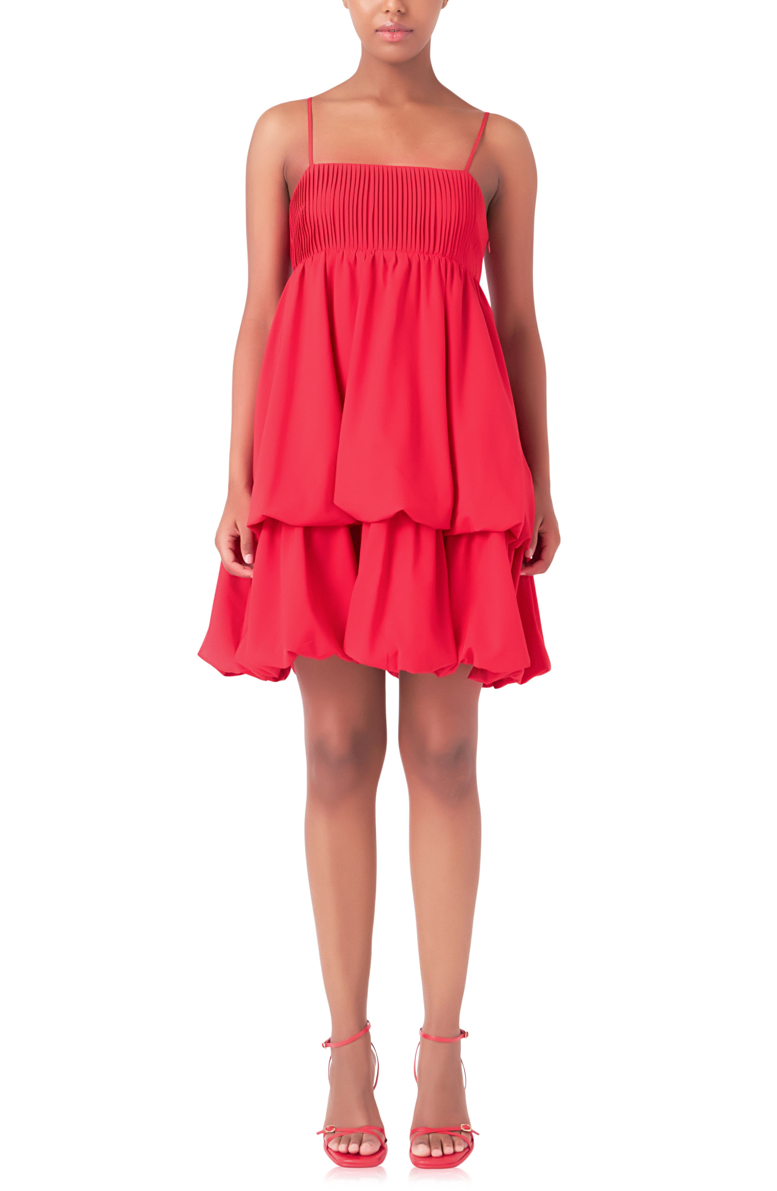 Pintuck Tiered Sundress