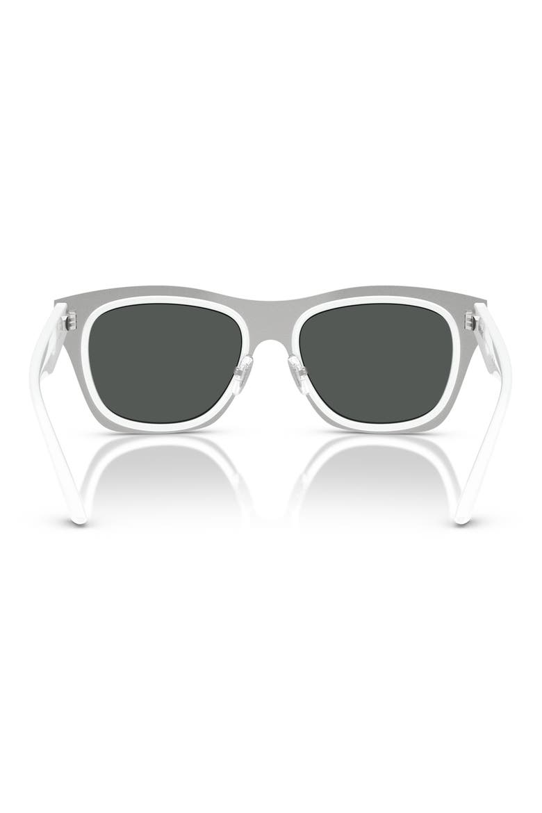 53mm Rectangular Sunglasses, Alternate, color, WHITE