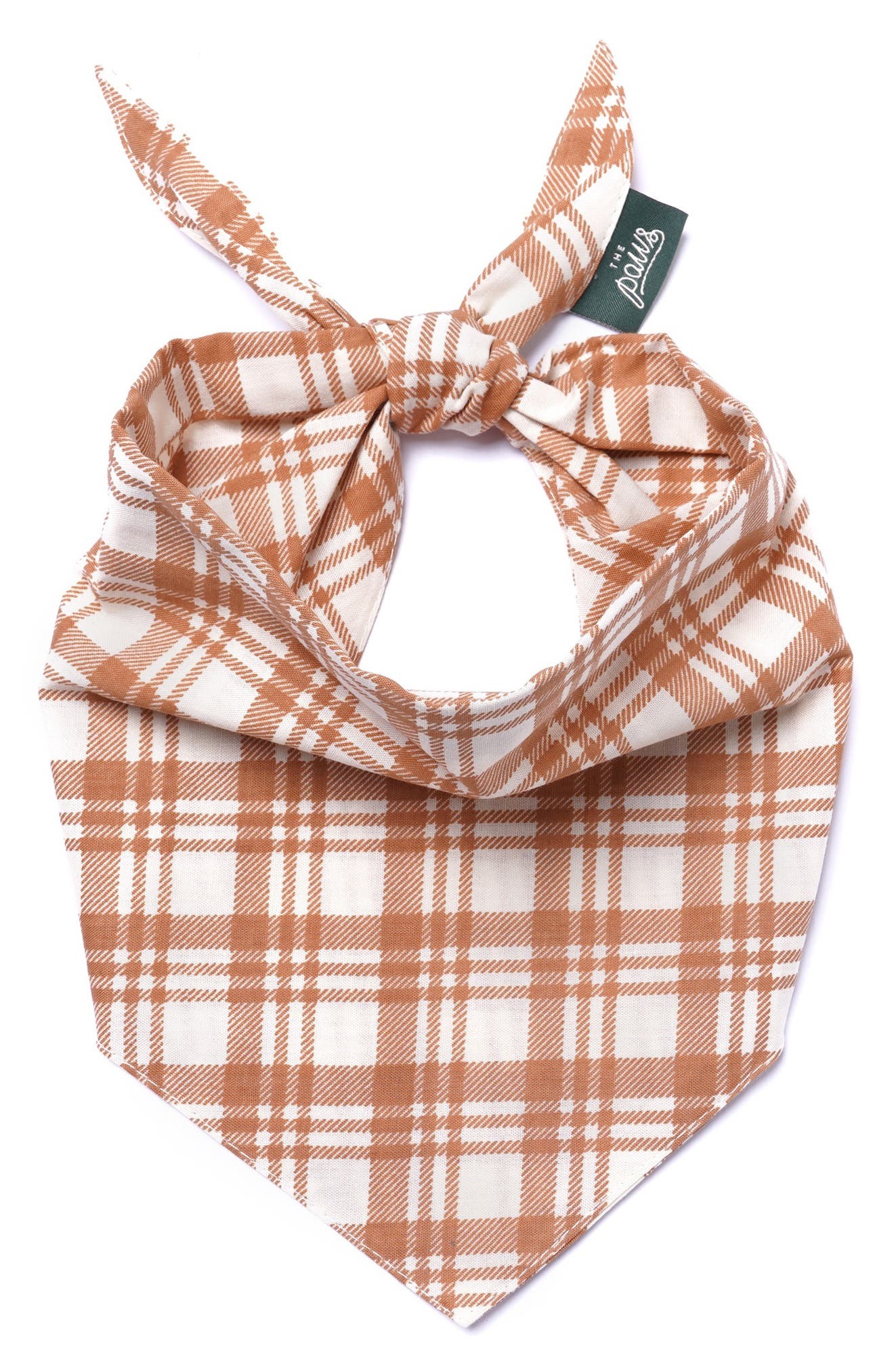 The Paws Ginger Dog Bandana in Orange 