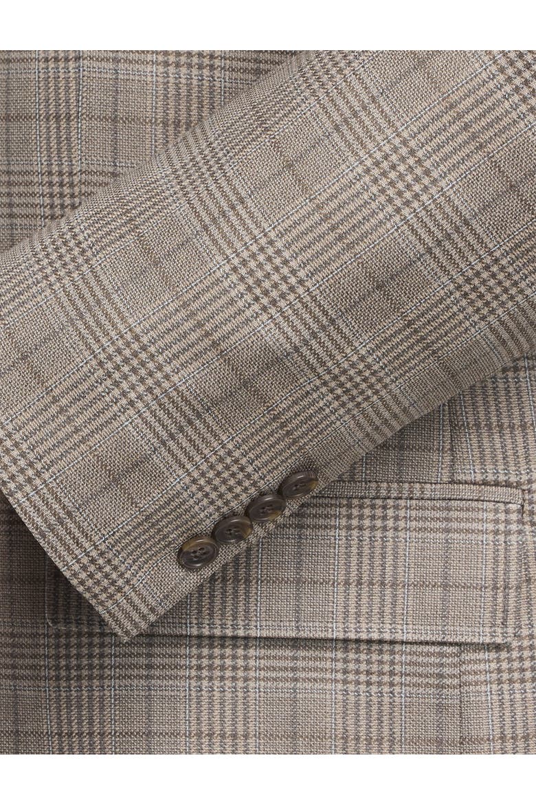 Big & Tall Houndstooth Sport Coat, Alternate, color, TAN