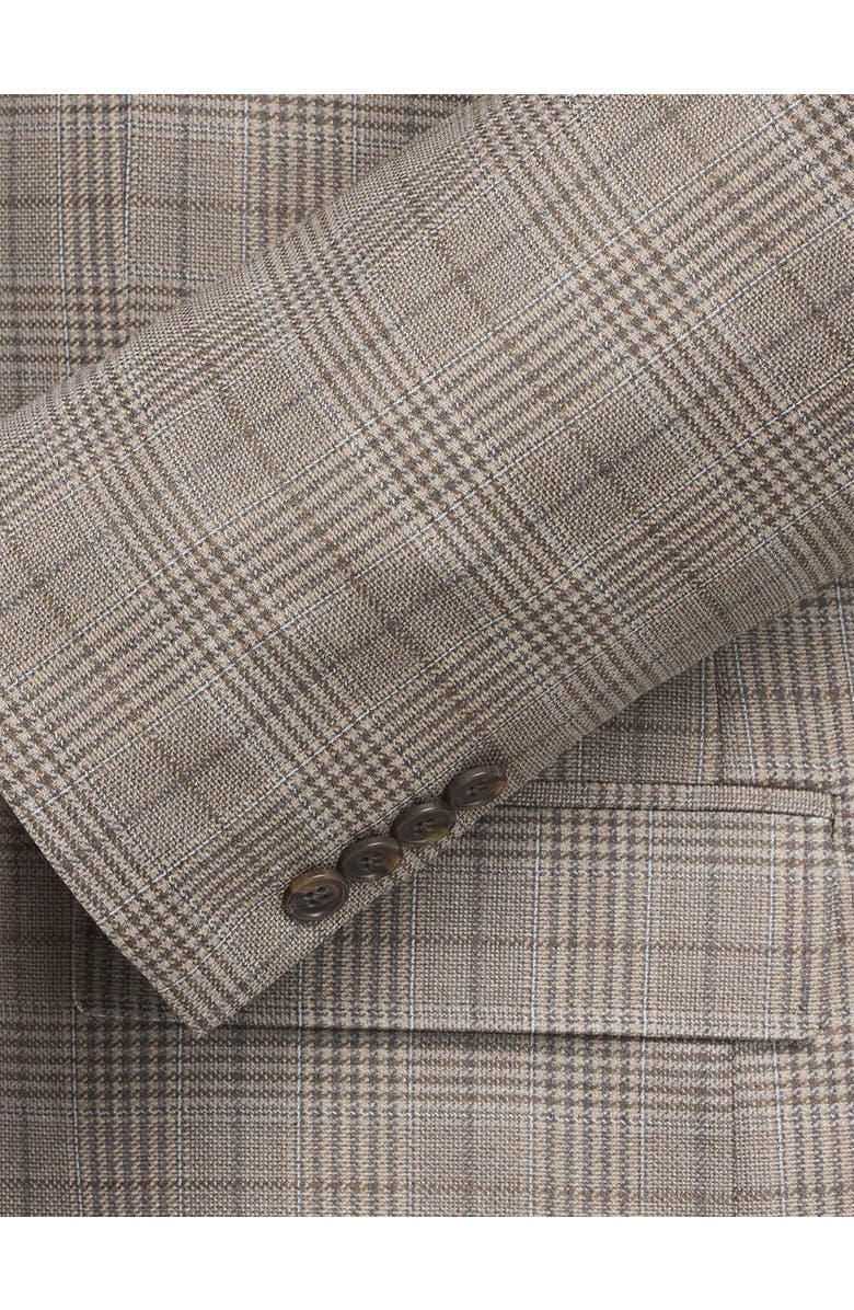 Oak Hill Premium by DXL Houndstooth Sport Coat, Alternate, color, Tan