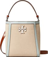 Tory Burch Small McGraw Canvas Bucket Bag