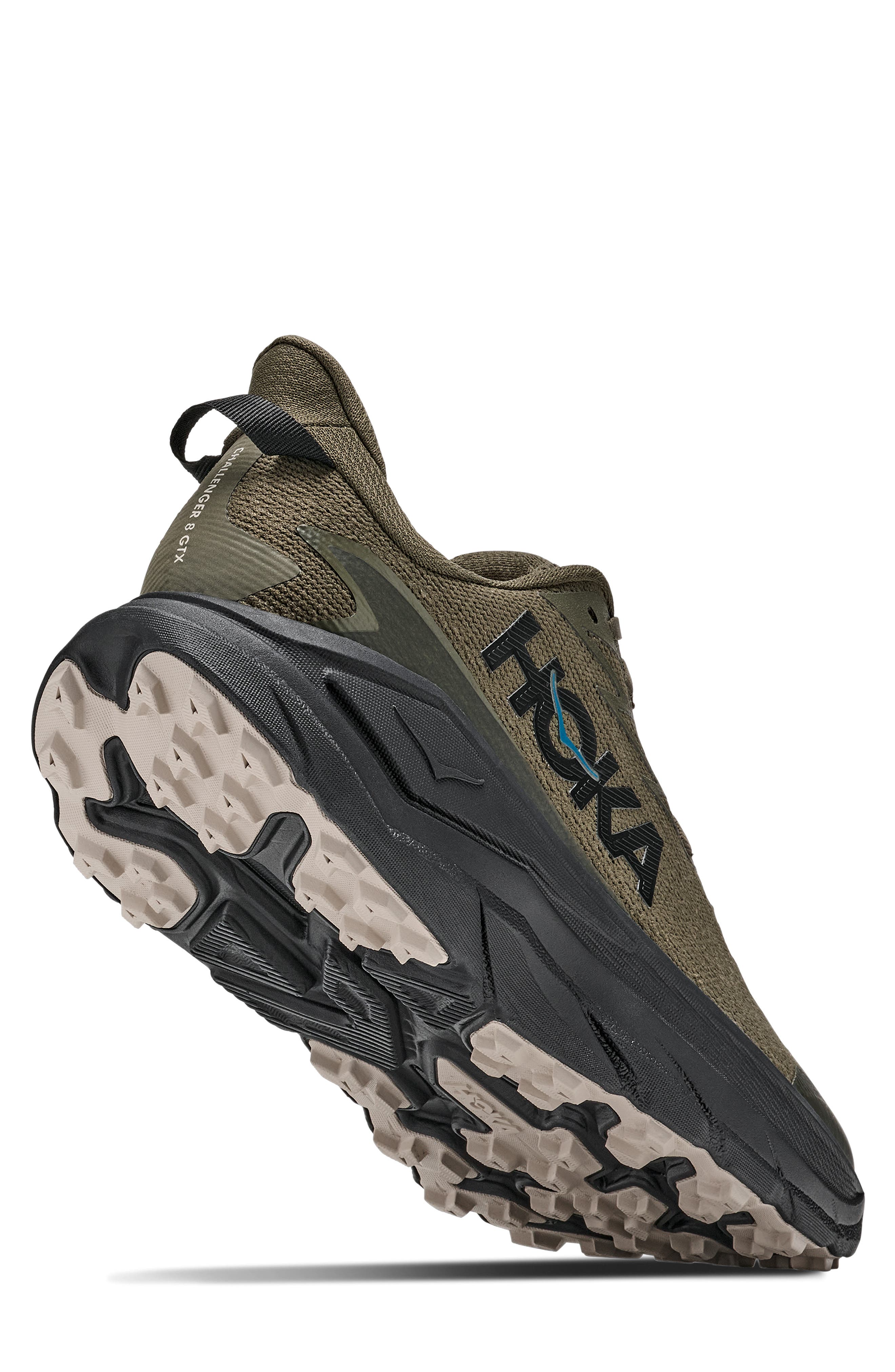 Challenger 8 GTX Gore-Tex® Waterproof Trail Running Shoe, Alternate, color, ANTIQUE OLIVE / BLACK