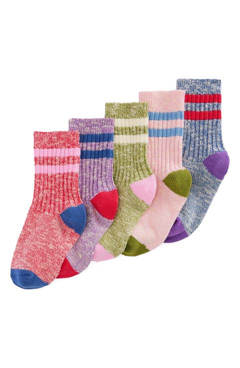 Kids' 5-Pack Twist Socks