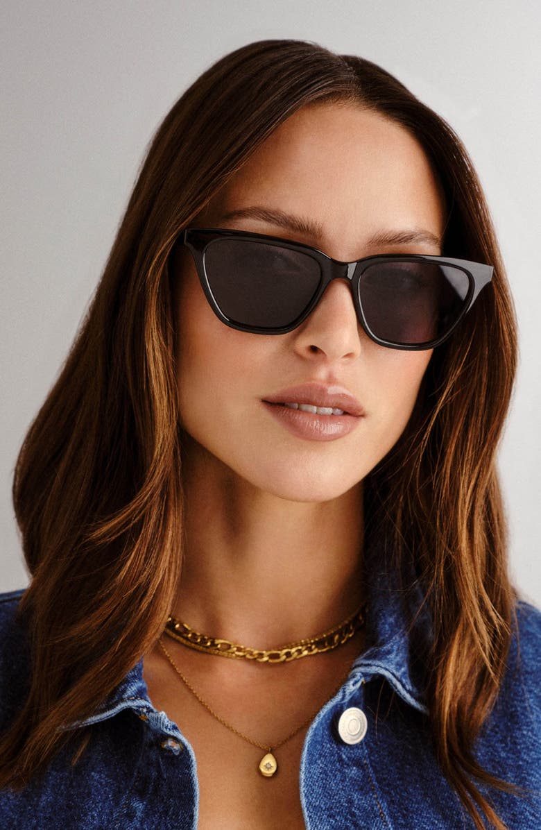 Le Specs Steadfast 51mm Gradient D-Frame Sunglasses, Alternate, color, 