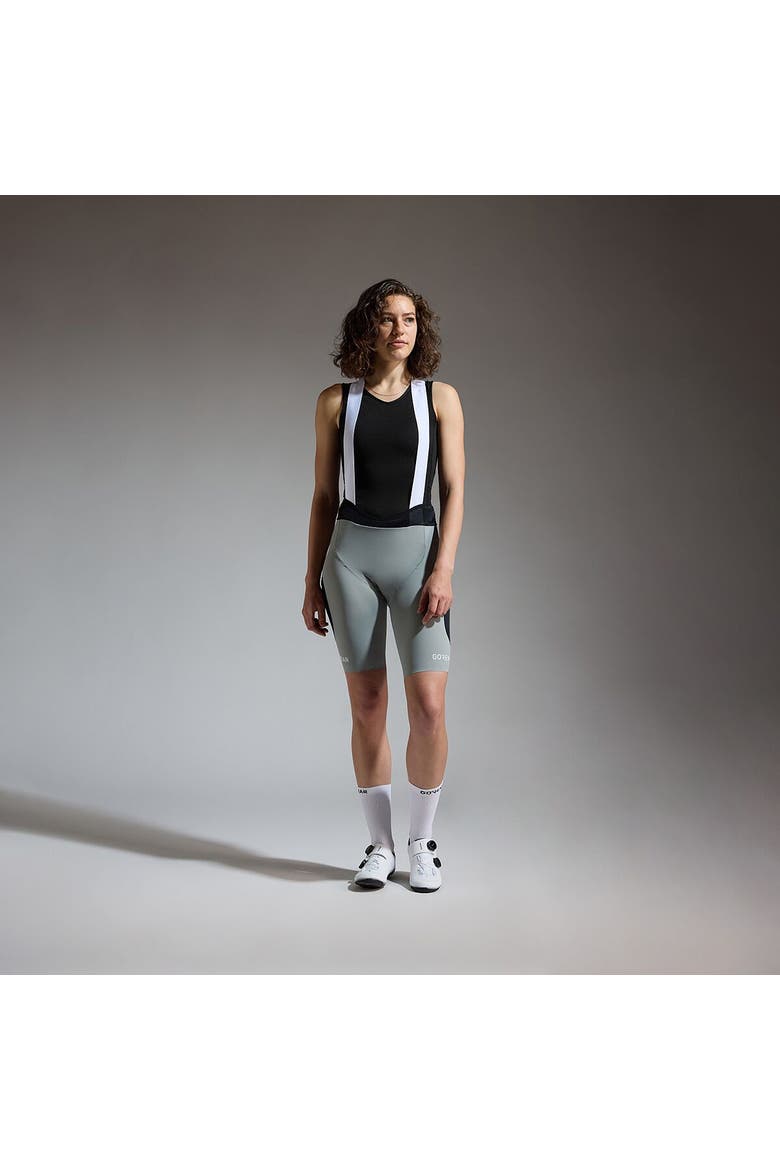 Spinshift Cargo Bib Short+ - Women's, Alternate, color, Lab Gray