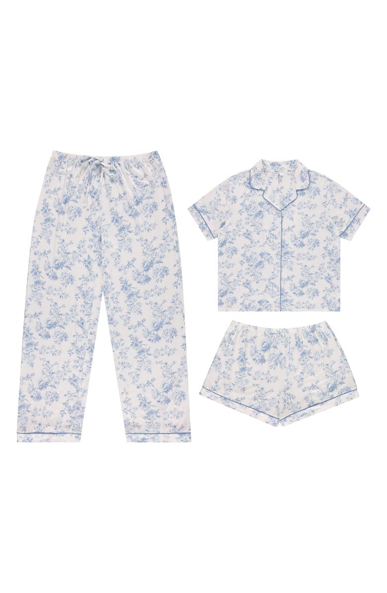 Flora By Flora Nikrooz Brenna 3-Piece Pajamas, Alternate, color, Ivory