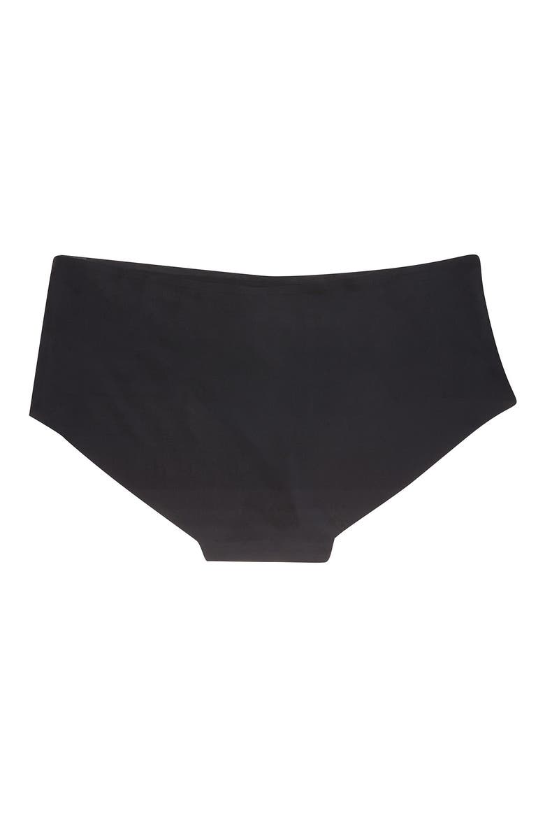 Soft Seamless Briefs with Lace, Alternate, color, TAP SHOE BLACK