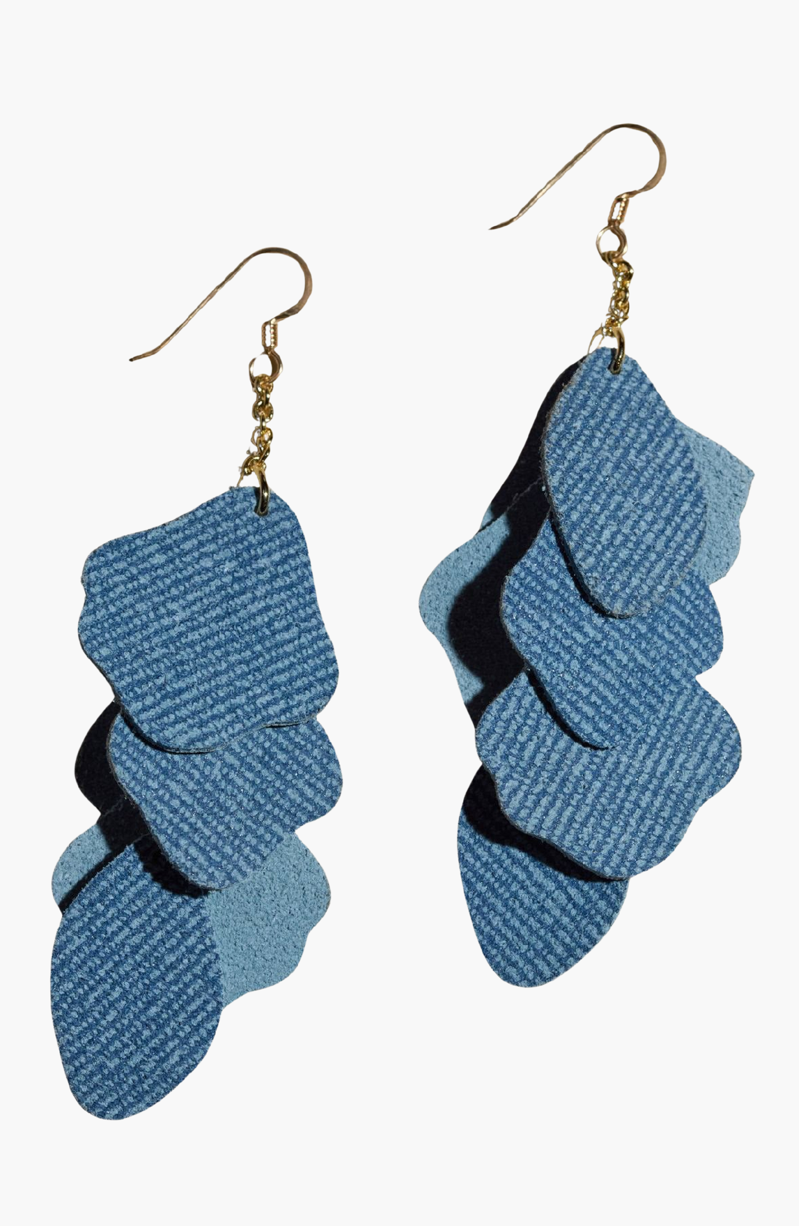 selected Light Blue / Gold Metal