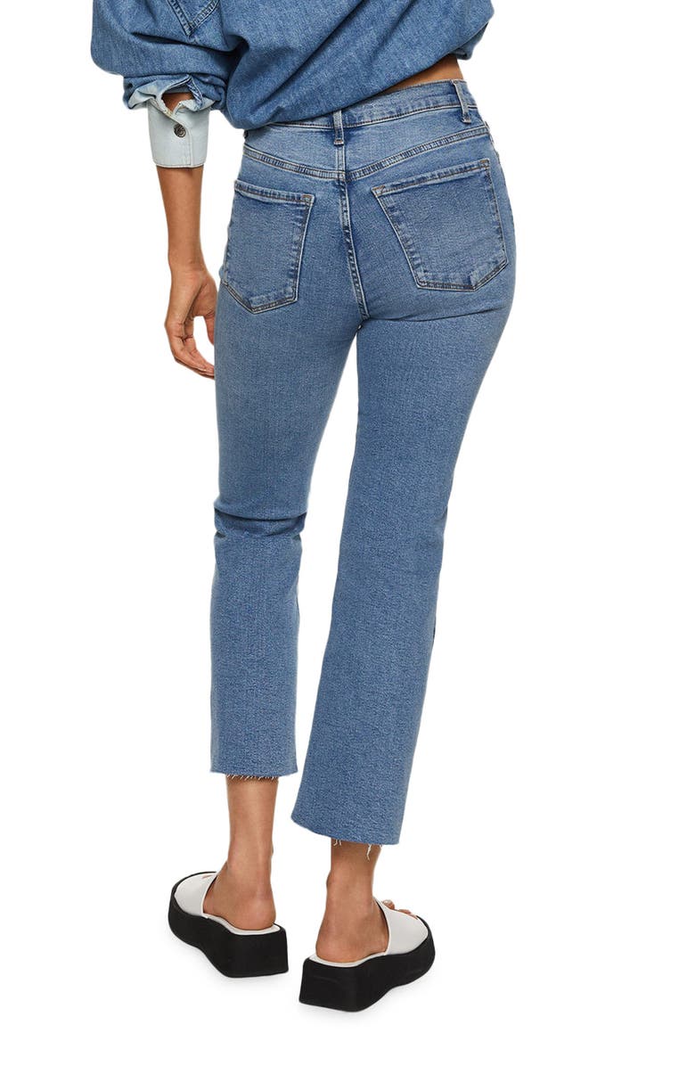 MANGO High Waist Bootcut Jeans, Alternate, color, 