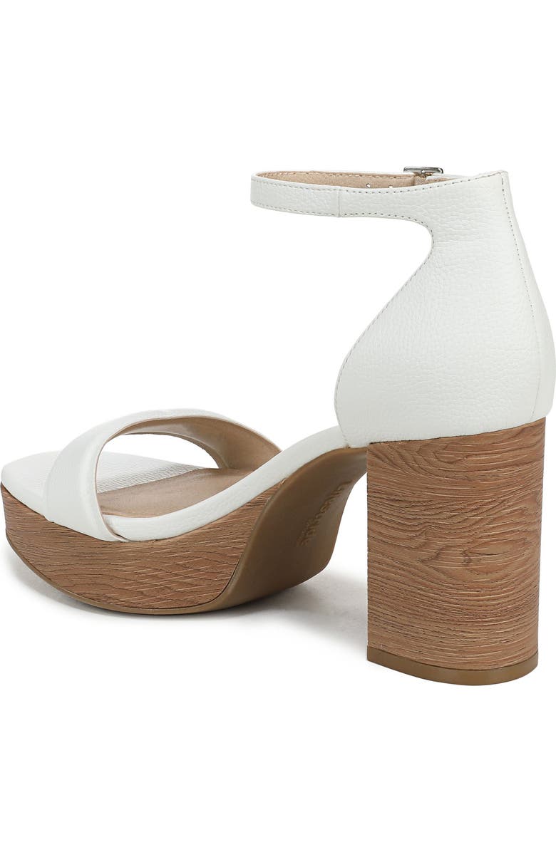 LifeStride Ashland Ankle Strap Platform Sandal, Alternate, color, White