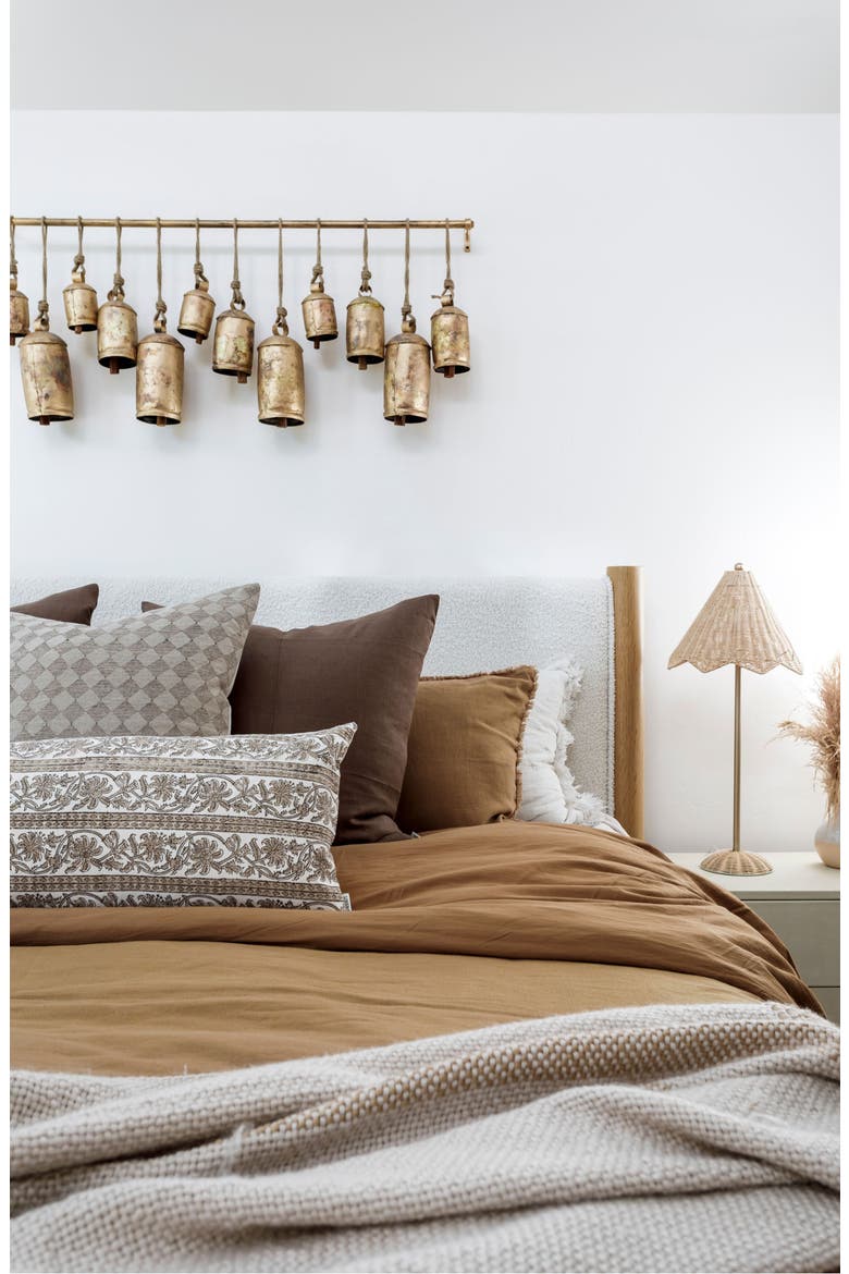 Dane Brown Checkered Diamond Pillow Cover, Alternate, color, Brown