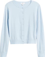 BP. Crewneck Cotton Blend Cardigan