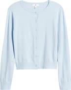 BP. Crewneck Cotton Blend Cardigan