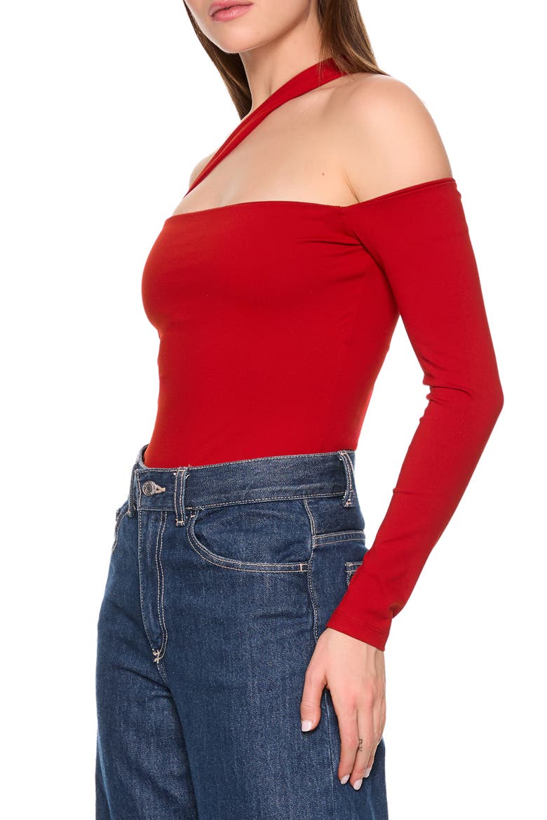 Cutout One-Shoulder Top, Alternate, color, FALLING LEAF