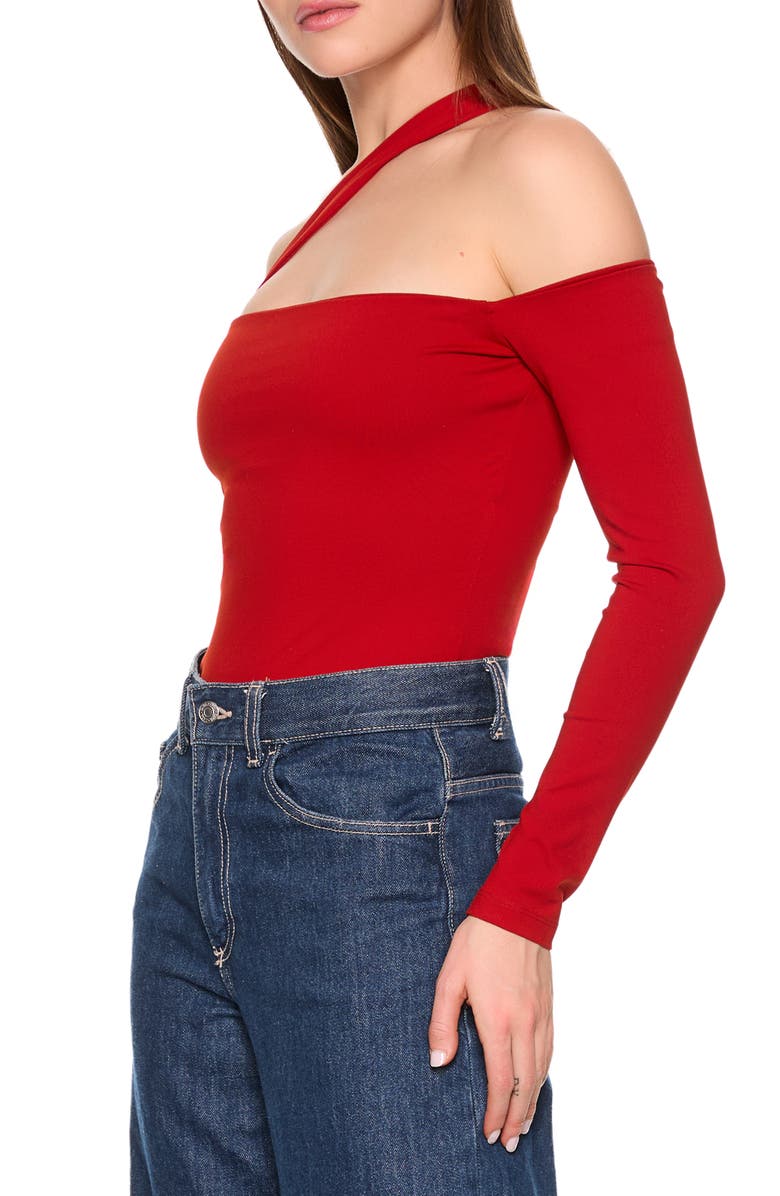 Susana Monaco Cutout One-Shoulder Top, Alternate, color, Falling Leaf