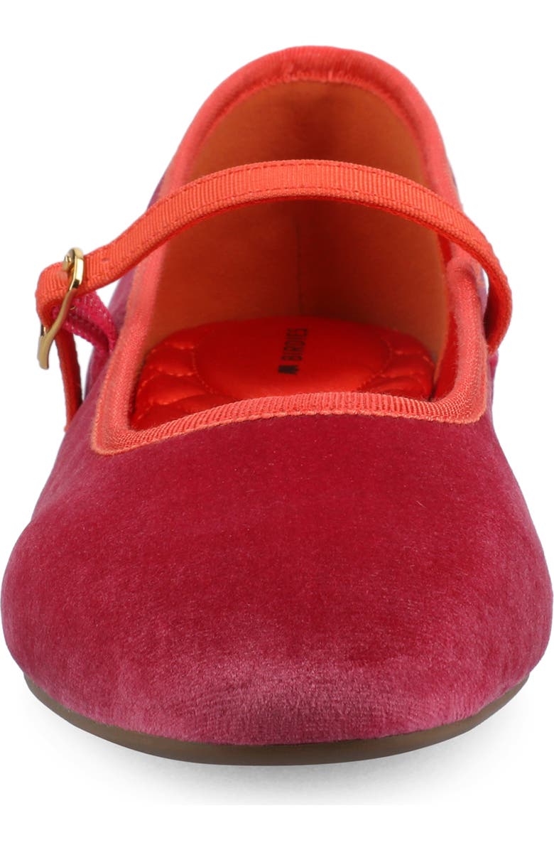 Birdies The Hummingbird Mary Jane Velvet, Alternate, color, Hot Pink Velvet