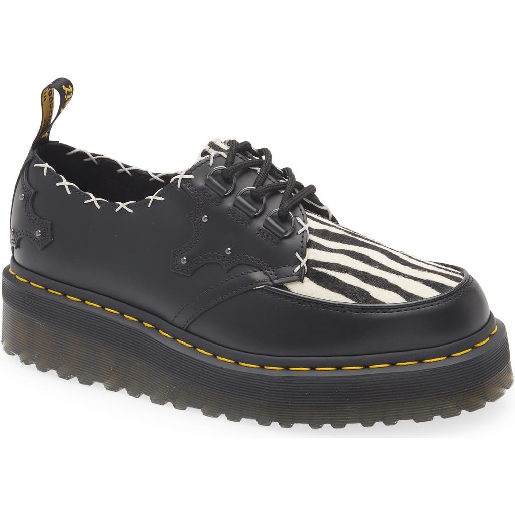 Dr. Martens' Dr. Martens Ramsey Quad Creeper In Black/zebra