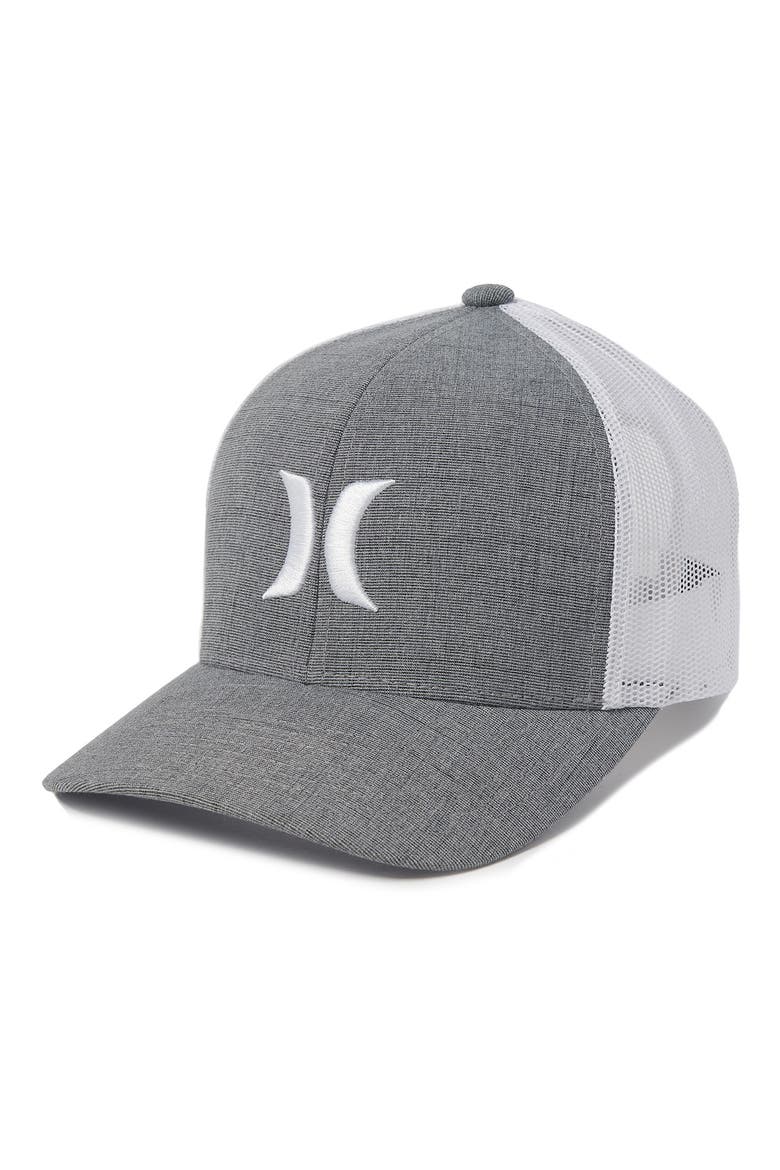 Del Mar Trucker Baseball Cap, Main, color, COOL GREY HTR