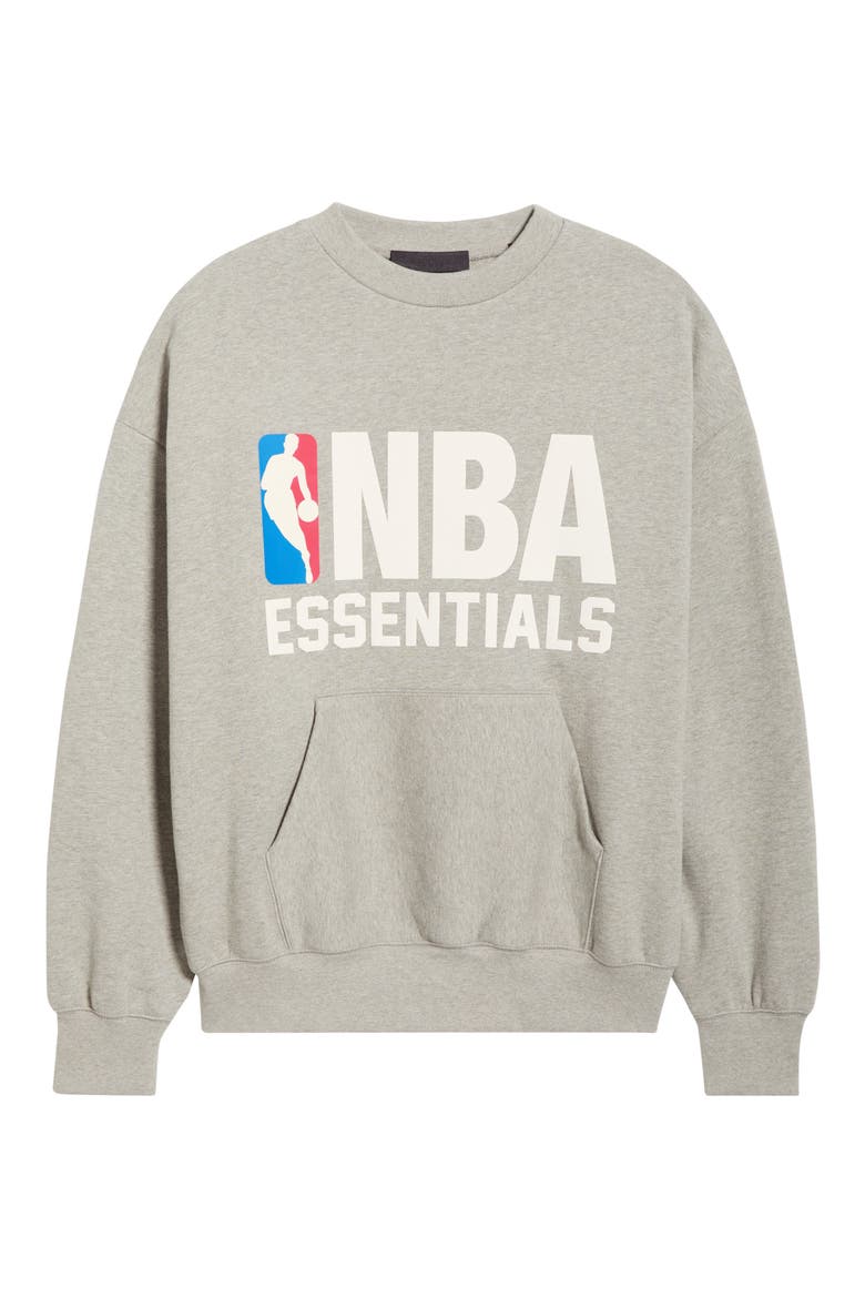 x NBA Classic Fit Graphic Sweatshirt, Alternate, color, CONCRETE HEATHER