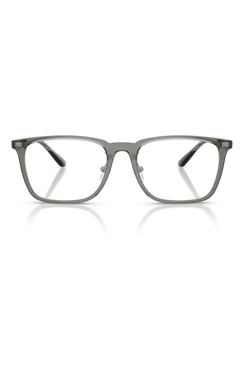 Emporio Armani 55mm Pillow Optical Glasses In Gray