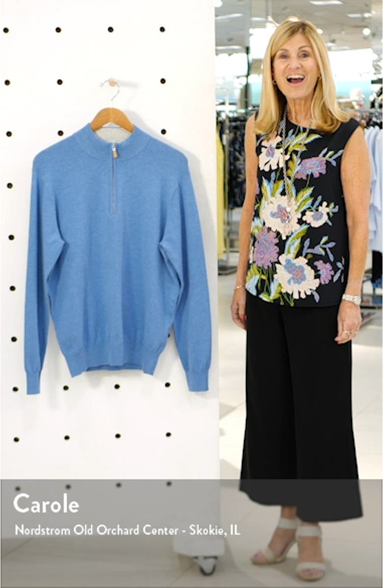 Crown Quarter Zip Pullover Sweater, sales video thumbnail