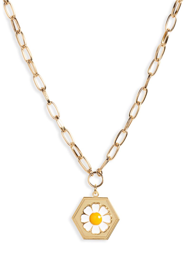 Charm Necklace, Main, color, DAISY