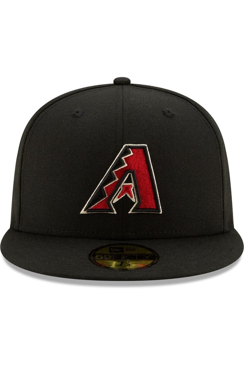 Men's New Era Arizona Diamondbacks Black On-Field Authentic Collection 59FIFTY Fitted Hat, Alternate, color, BLACK