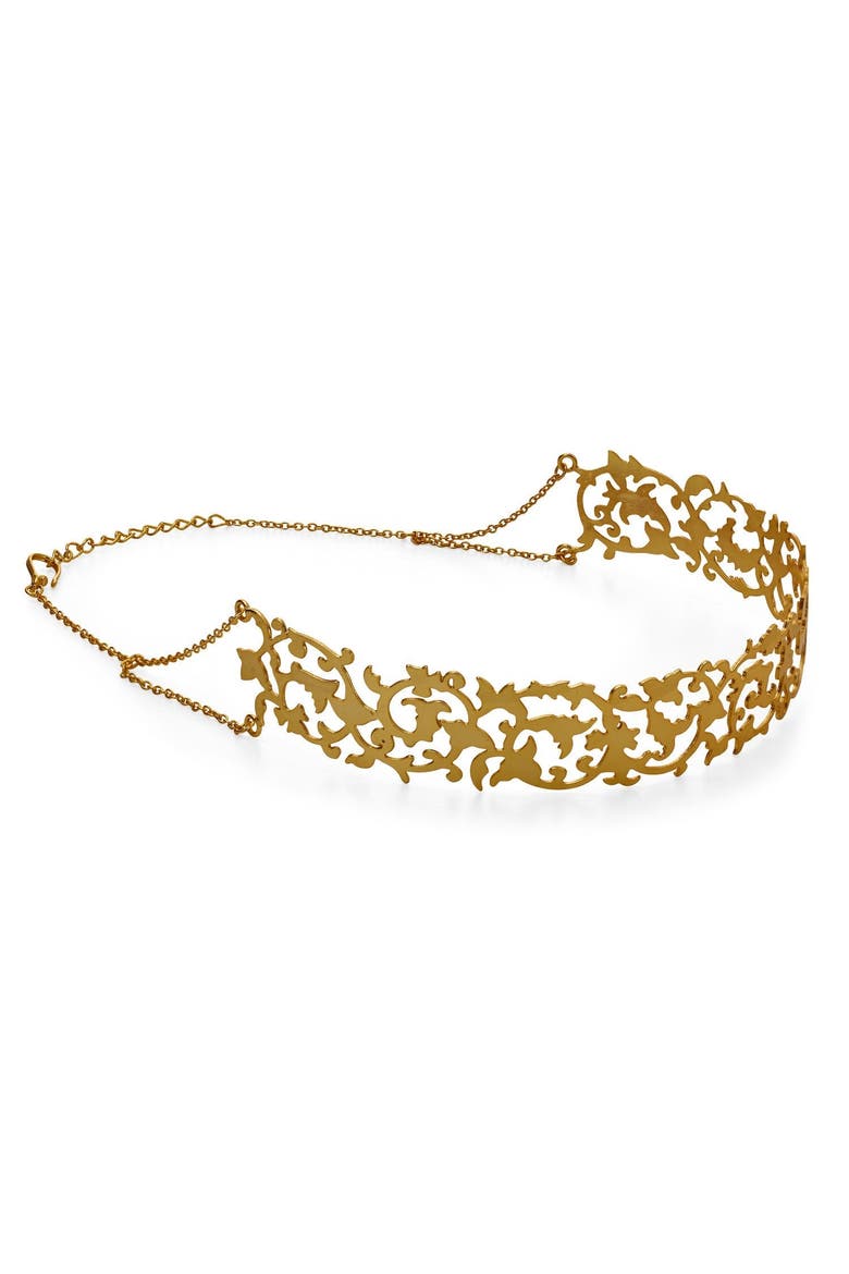 KIMYA CHOKER, Alternate, color, Gold Plated