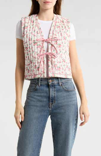 WISHLIST Floral Quilted Vest