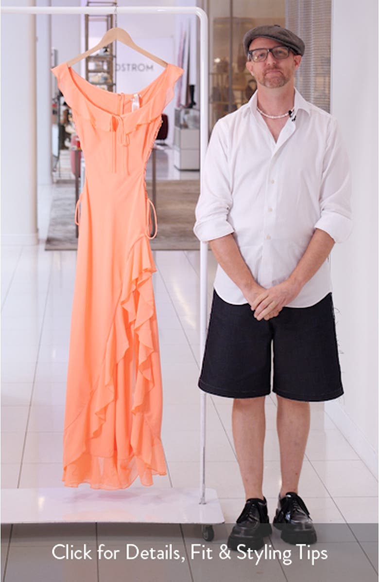 Aloura Georgette Ruffle Dress, sales video thumbnail