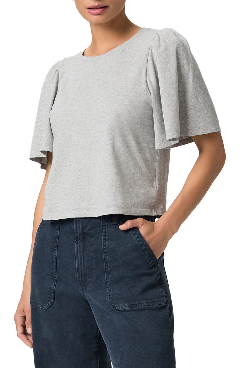 Sigrid Cotton T-Shirt, Main, color, HEATHER GREY