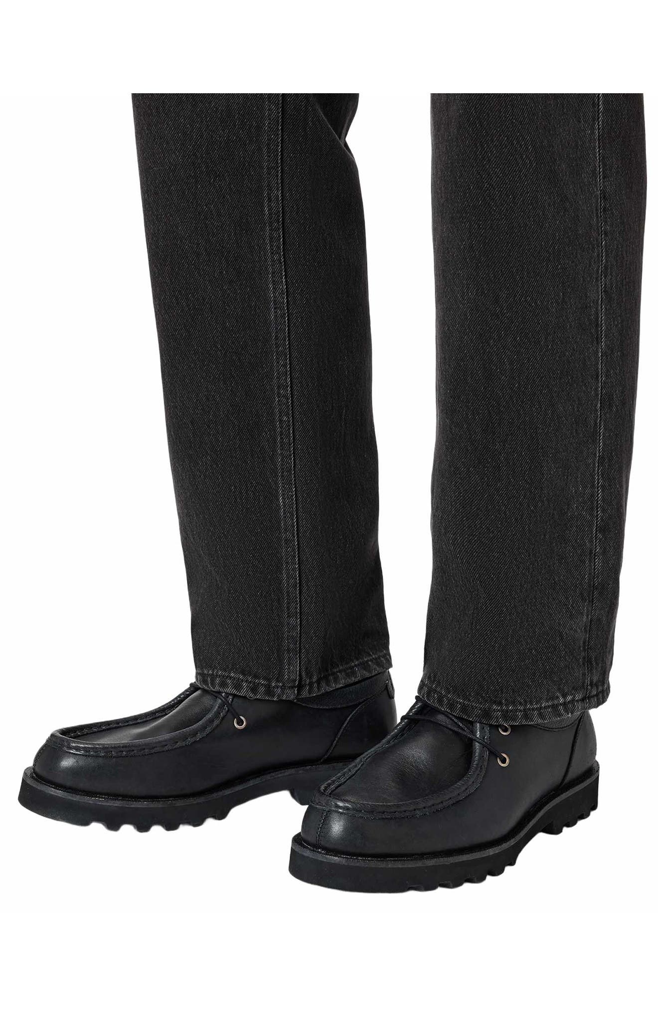 AllSaints Skiff Apron Toe Shoe, Alternate, color, Black