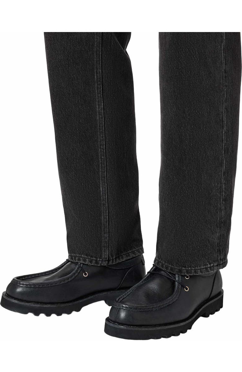 AllSaints Skiff Apron Toe Shoe, Alternate, color, Black