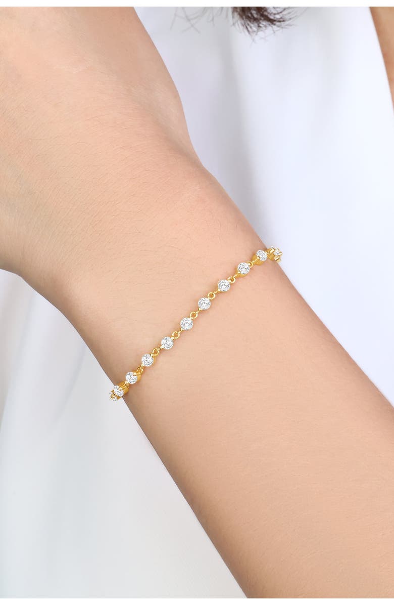 Mint & Lily Wrapped in Crystals Bracelet, Alternate, color, 18K Gold Over Sterling Silver