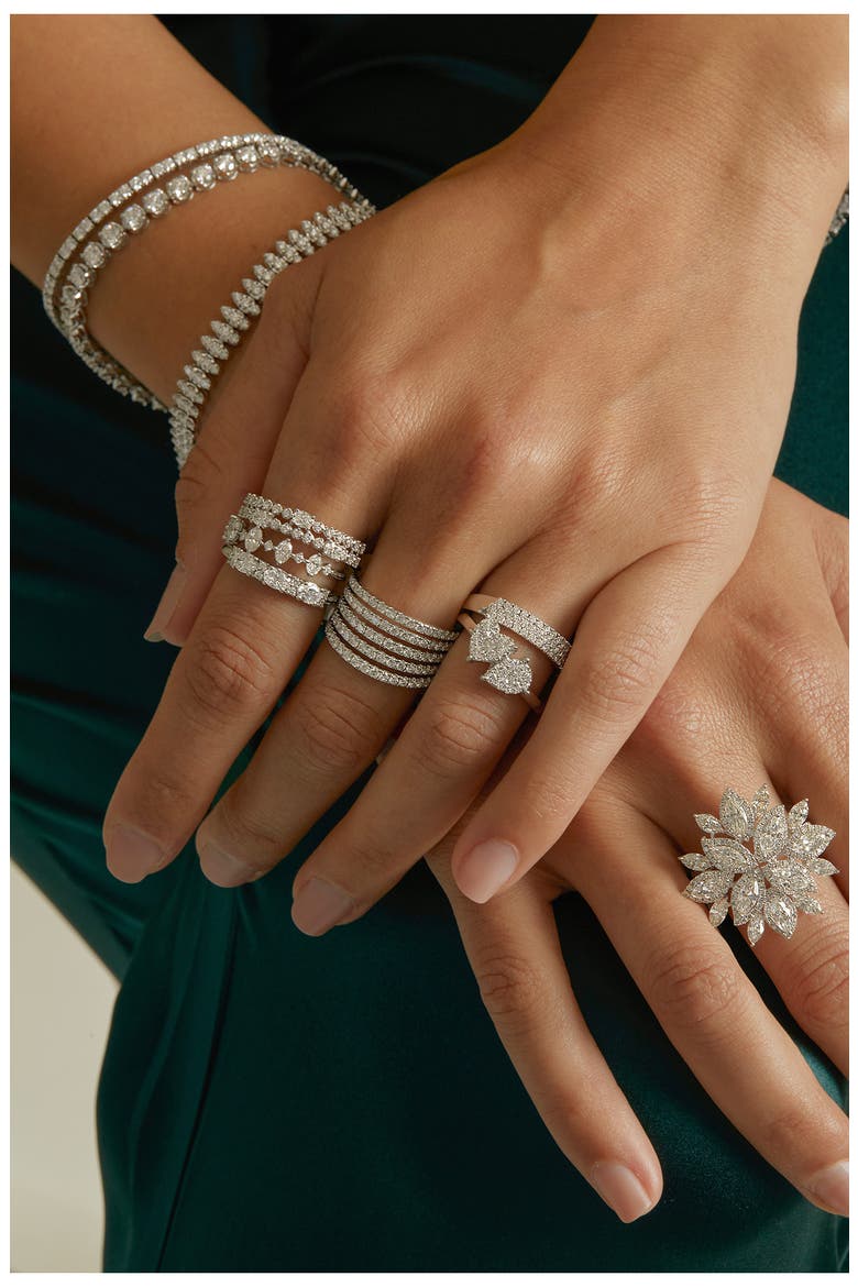 Audrey Diamond Anniversary Ring (Nordstrom Exclusive), Alternate, color, 18K WHITE GOLD
