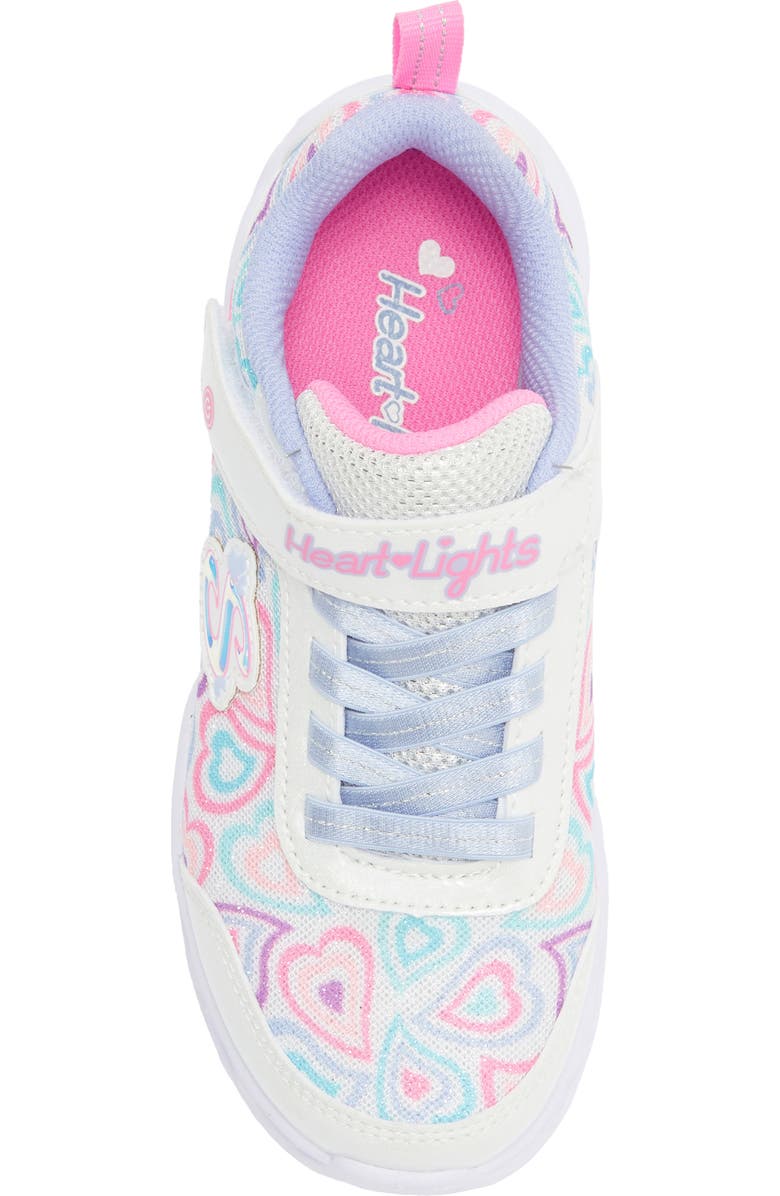SKECHERS Kids' Heart Lights - Boogie Love Sneaker, Alternate, color, White Multi