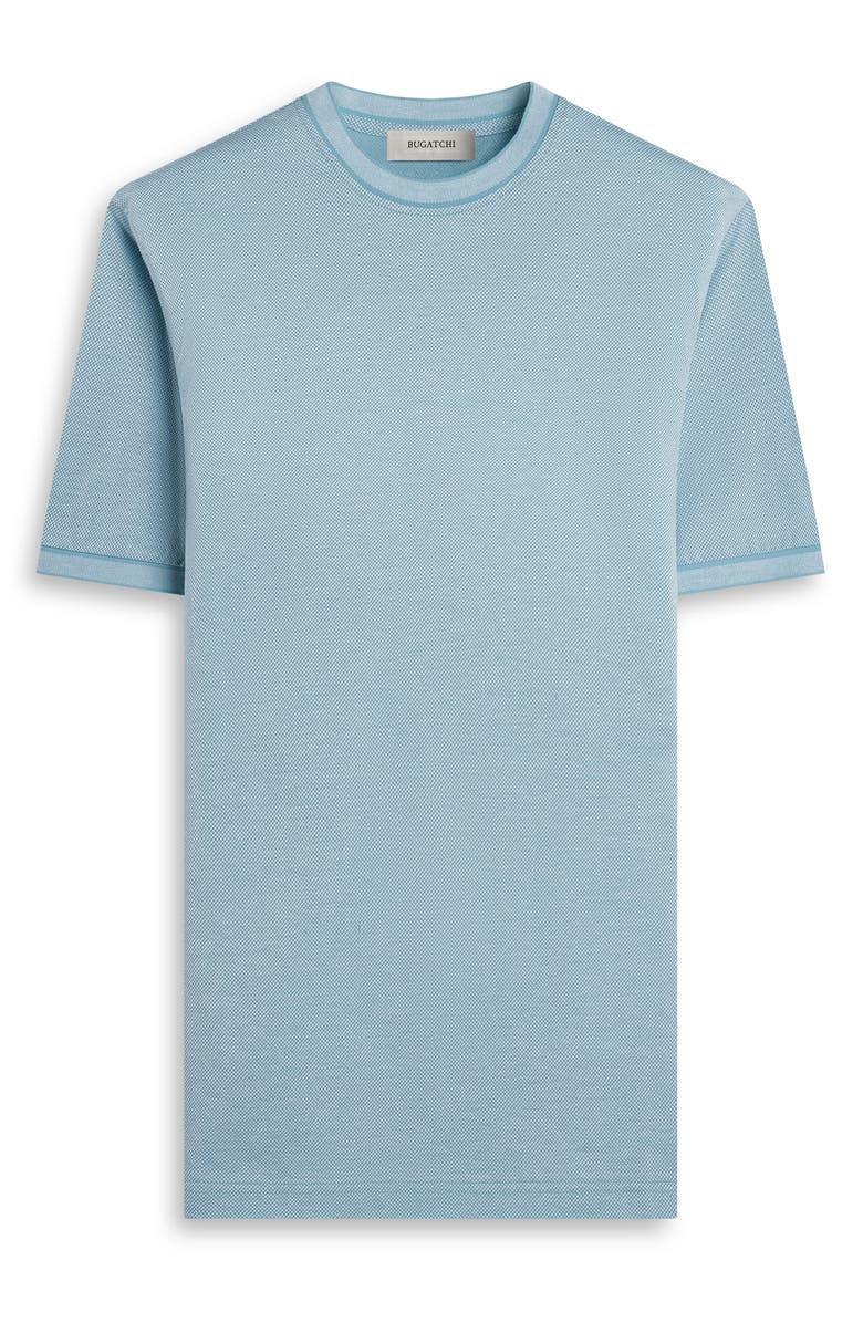 Bugatchi Crewneck Pima Cotton T-Shirt, Alternate, color, Teal