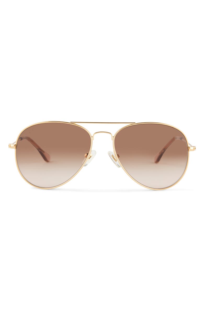 DIFF Cruz 58mm Small Aviator Sunglasses, Main, color, 