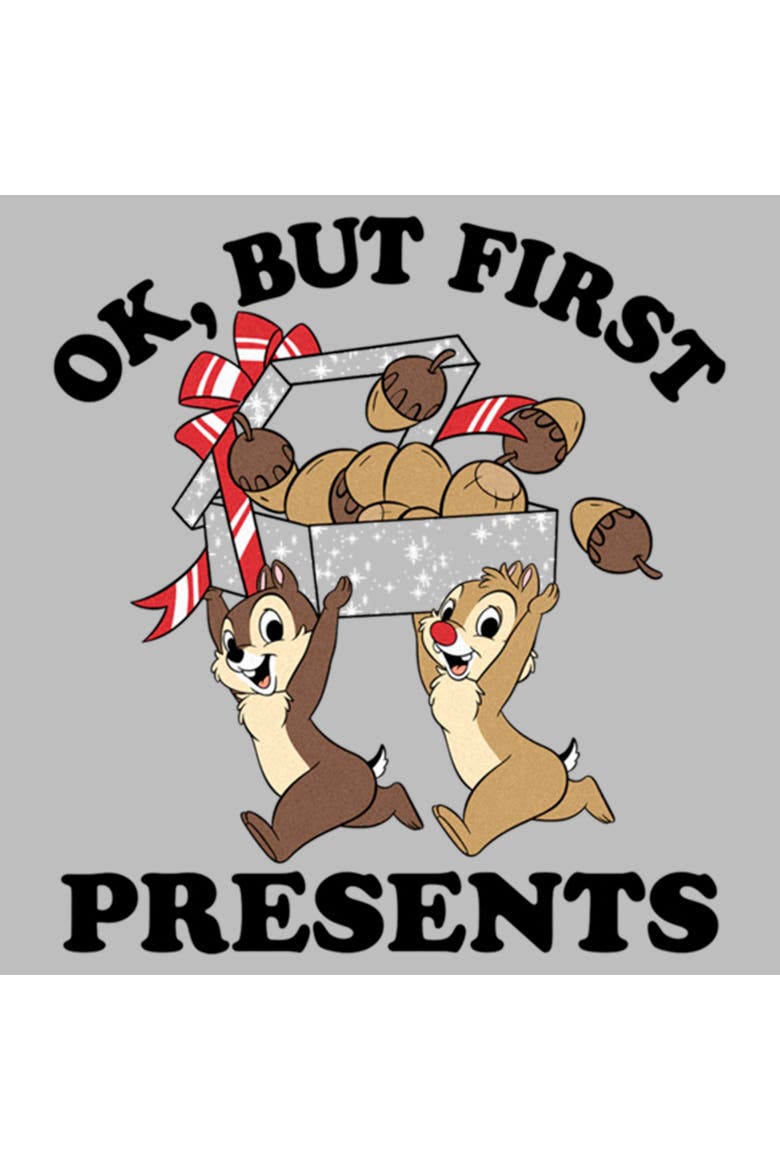 Women's But First Christmas Presents Short Sleeve Graphic T-Shirt, Alternate, color, Athletic Heather