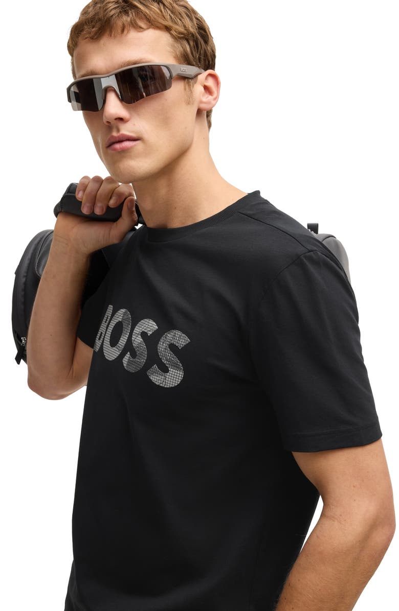 BOSS Glamping Logo Graphic T-Shirt, Alternate, color, Black