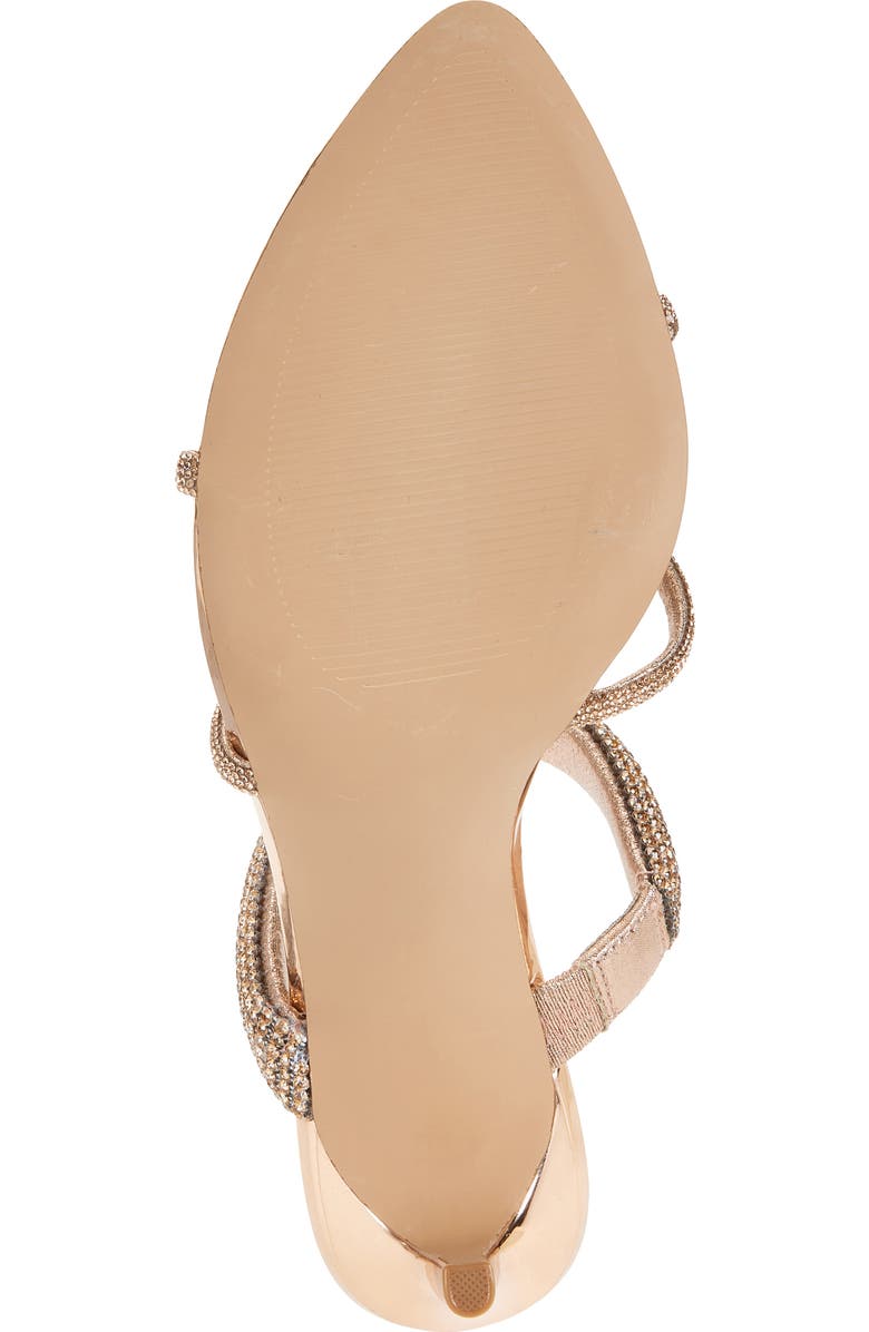 Steve Madden Camina Crystal Strap Slide Sandal, Alternate, color, Rose Gold