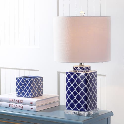 Jonathan Y Designs Clarke 23in Chinoiserie Table Lamp In Blue/white