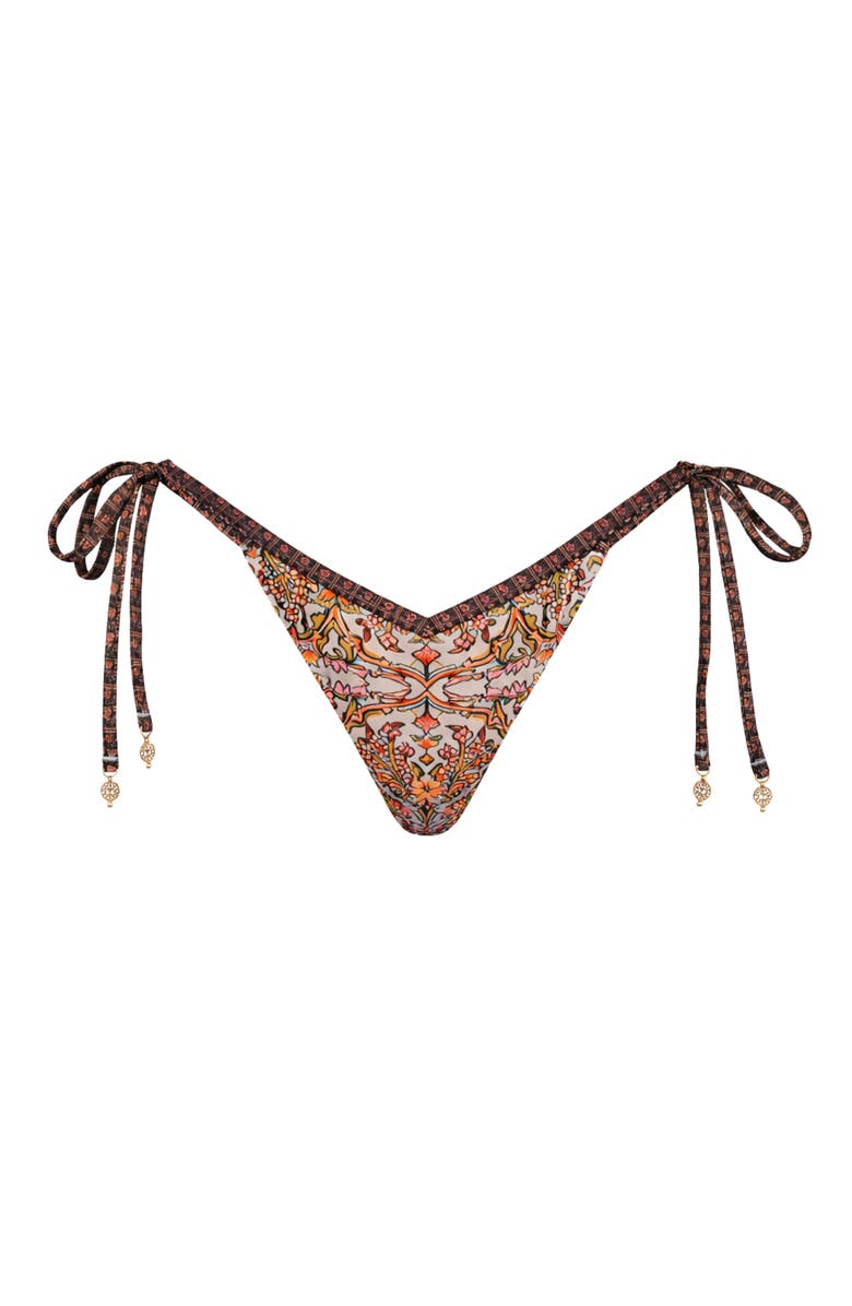 Ivy Swimwear Sofia Bikini Bottom, Main, color, Brown Mosaic
