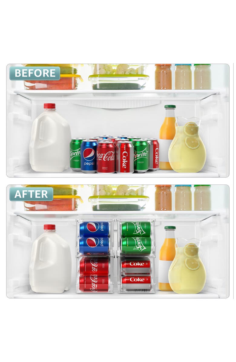 SORBUS 4-Pack Can Organizer, Alternate, color,